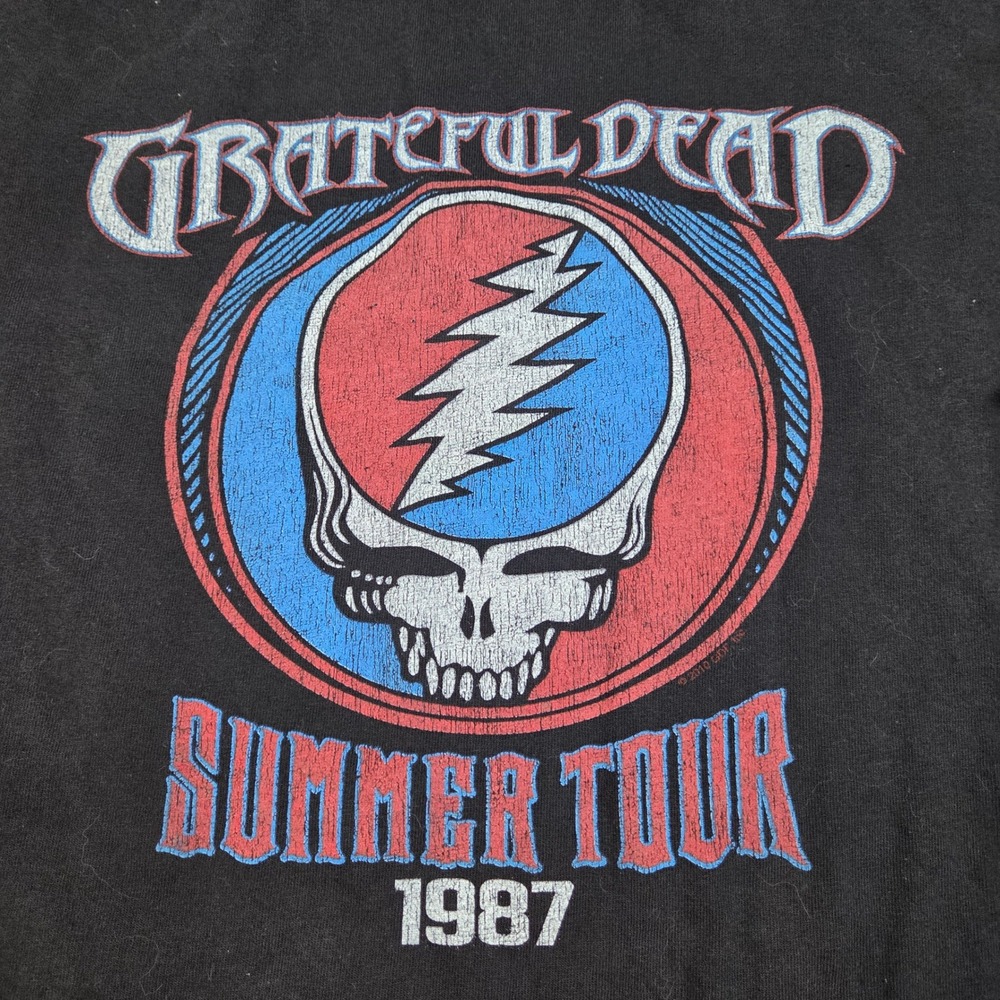 Liquid Blue Grateful Dead Shirt Mens 6XL Summer Tour 1987 Steal Your Face Black